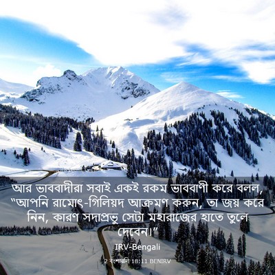 Picture 03 - 2 বংশাৱলি 18:11 BENIRV - আর ভাববাদীরা সবাই - Bible Verse Picture