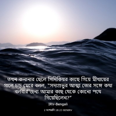 Picture 03 - 2 বংশাৱলি 18:23 BENIRV - তখন কনানার ছেলে - Bible Verse Picture
