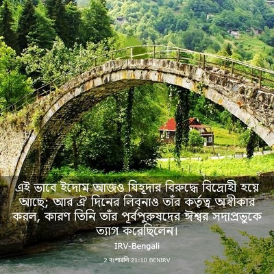 Picture 03 - 2 বংশাৱলি 21:10 BENIRV - এই ভাবে ইদোম আজও - Bible Verse Picture