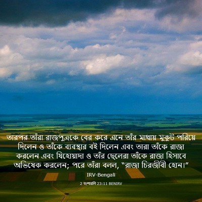 Picture 03 - 2 বংশাৱলি 23:11 BENIRV - তারপর তাঁরা - Bible Verse Picture