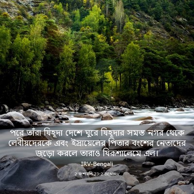 Picture 03 - 2 বংশাৱলি 23:2 BENIRV - পরে তাঁরা যিহূদা - Bible Verse Picture