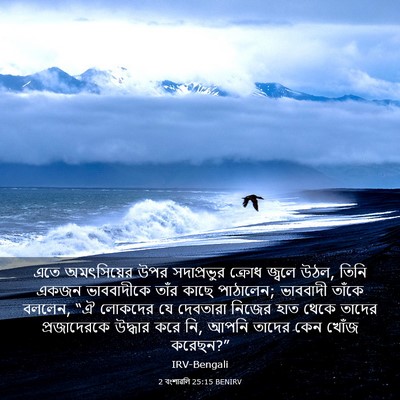 Picture 03 - 2 বংশাৱলি 25:15 BENIRV - এতে অমৎসিয়ের উপর - Bible Verse Picture