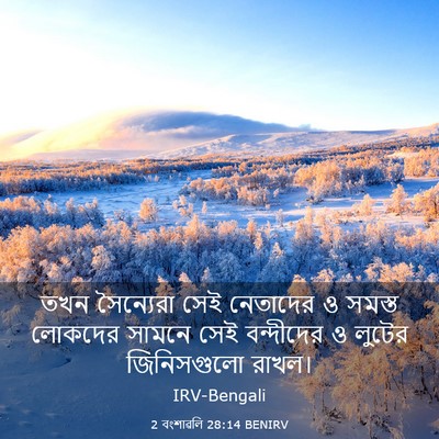 Picture 03 - 2 বংশাৱলি 28:14 BENIRV - তখন সৈন্যেরা সেই - Bible Verse Picture