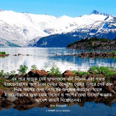 Picture 03 - 2 বংশাৱলি 29:24 BENIRV - এর পরে যাজক সেই - Bible Verse Picture