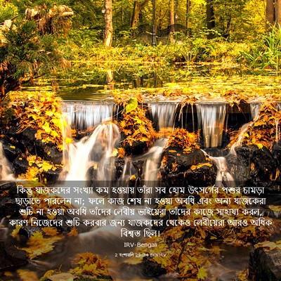 Picture 03 - 2 বংশাৱলি 29:34 BENIRV - কিন্তু যাজকদের - Bible Verse Picture