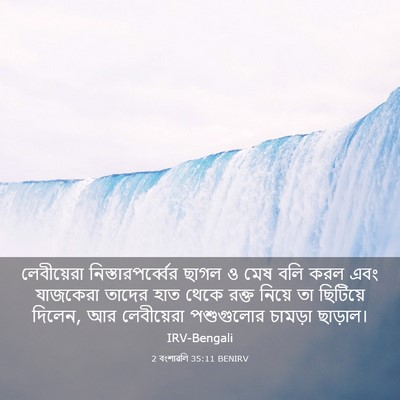 Picture 03 - 2 বংশাৱলি 35:11 BENIRV - লেবীয়েরা - Bible Verse Picture