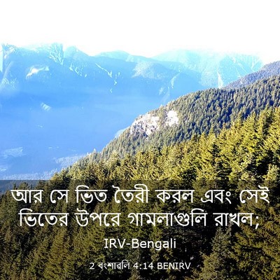 Picture 03 - 2 বংশাৱলি 4:14 BENIRV - আর সে ভিত তৈরী করল - Bible Verse Picture