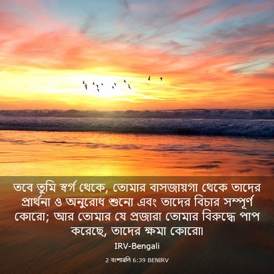 Picture 03 - 2 বংশাৱলি 6:39 BENIRV - তবে তুমি স্বর্গ - Bible Verse Picture
