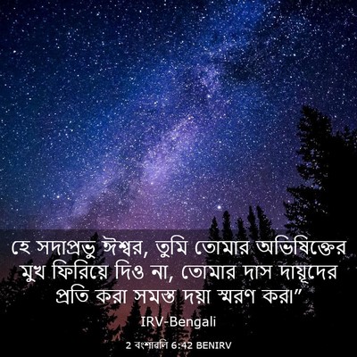 Picture 03 - 2 বংশাৱলি 6:42 BENIRV - হে সদাপ্রভু ঈশ্বর, - Bible Verse Picture