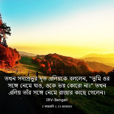 Picture 03 - 2 ৰাজাৱলি 1:15 BENIRV - তখন সদাপ্রভুর দূত - Bible Verse Picture