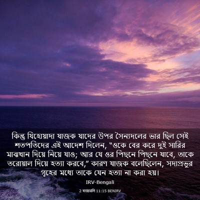 Picture 03 - 2 ৰাজাৱলি 11:15 BENIRV - কিন্তু যিহোয়াদা - Bible Verse Picture