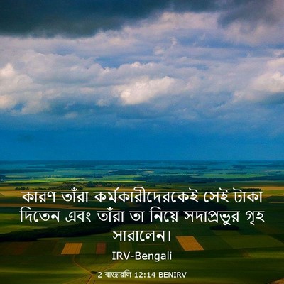 Picture 03 - 2 ৰাজাৱলি 12:14 BENIRV - কারণ তাঁরা - Bible Verse Picture