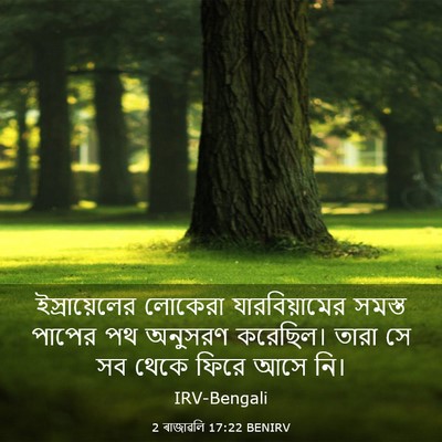Picture 03 - 2 ৰাজাৱলি 17:22 BENIRV - ইস্রায়েলের - Bible Verse Picture