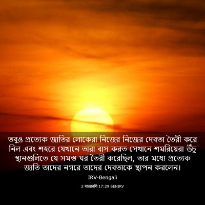 Picture 03 - 2 ৰাজাৱলি 17:29 BENIRV - তবুও প্রত্যেক - Bible Verse Picture