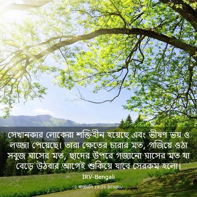 Picture 03 - 2 ৰাজাৱলি 19:26 BENIRV - সেখানকার লোকেরা - Bible Verse Picture