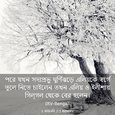 Picture 03 - 2 ৰাজাৱলি 2:1 BENIRV - পরে যখন সদাপ্রভু - Bible Verse Picture