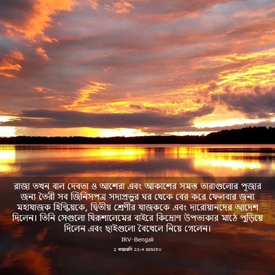 Picture 03 - 2 ৰাজাৱলি 23:4 BENIRV - রাজা তখন বাল দেবতা - Bible Verse Picture