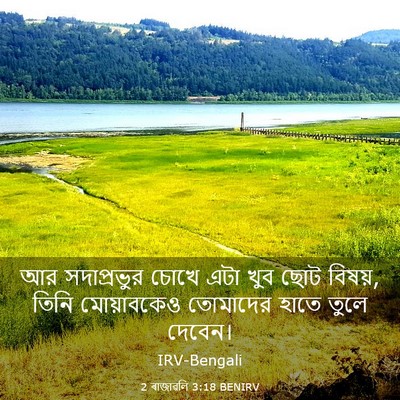 Picture 03 - 2 ৰাজাৱলি 3:18 BENIRV - আর সদাপ্রভুর চোখে - Bible Verse Picture