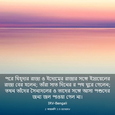Picture 03 - 2 ৰাজাৱলি 3:9 BENIRV - পরে যিহূদার রাজা ও - Bible Verse Picture