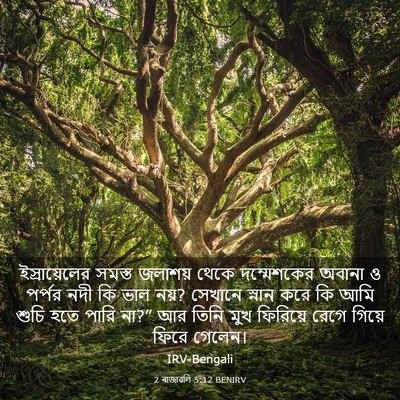 Picture 03 - 2 ৰাজাৱলি 5:12 BENIRV - ইস্রায়েলের সমস্ত - Bible Verse Picture