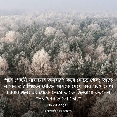 Picture 03 - 2 ৰাজাৱলি 5:21 BENIRV - পরে গেহসি নামানের - Bible Verse Picture