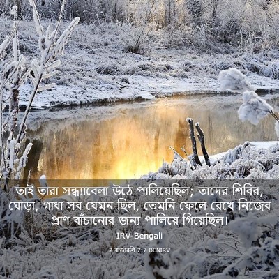 Picture 03 - 2 ৰাজাৱলি 7:7 BENIRV - তাই তারা - Bible Verse Picture