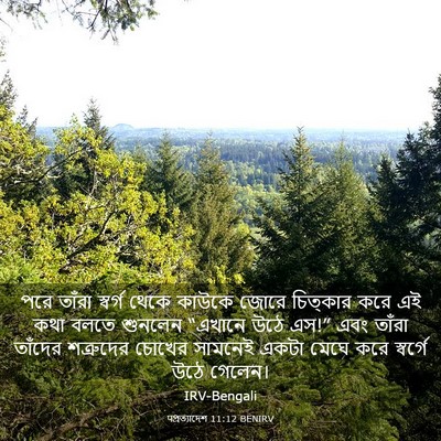 Picture 03 - पপ্রত্যাদেশ 11:12 BENIRV - পরে তাঁরা স্বর্গ - Bible Verse Picture