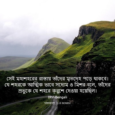 Picture 03 - पপ্রত্যাদেশ 11:8 BENIRV - সেই মহাশহরের - Bible Verse Picture