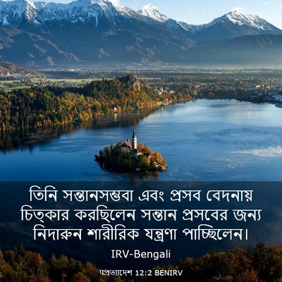 Picture 03 - पপ্রত্যাদেশ 12:2 BENIRV - তিনি সন্তানসম্ভবা - Bible Verse Picture
