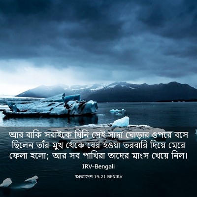 Picture 03 - पপ্রত্যাদেশ 19:21 BENIRV - আর বাকি সবাইকে - Bible Verse Picture