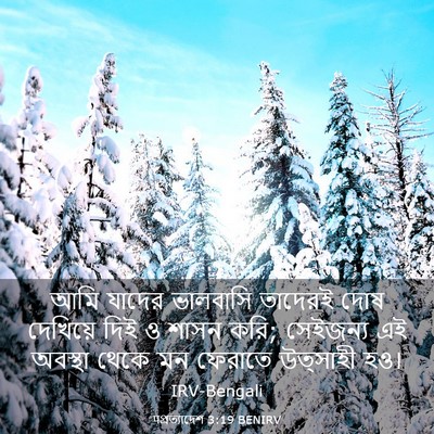 Picture 03 - पপ্রত্যাদেশ 3:19 BENIRV - আমি যাদের ভালবাসি - Bible Verse Picture