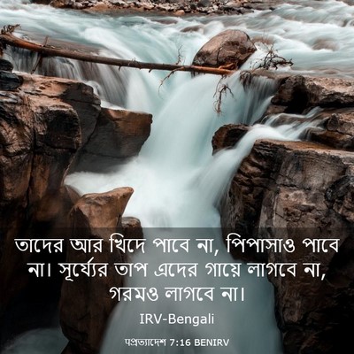 Picture 03 - पপ্রত্যাদেশ 7:16 BENIRV - তাদের আর খিদে পাবে - Bible Verse Picture