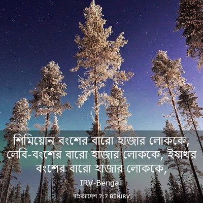 Picture 03 - पপ্রত্যাদেশ 7:7 BENIRV - শিমিয়োন বংশের - Bible Verse Picture
