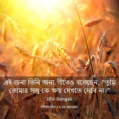 Picture 03 - पশিষ্যচরিত 13:35 BENIRV - এই জন্য তিনি অন্য - Bible Verse Picture