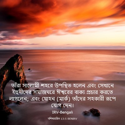 Picture 03 - पশিষ্যচরিত 13:5 BENIRV - তাঁরা সালোমী শহরে - Bible Verse Picture