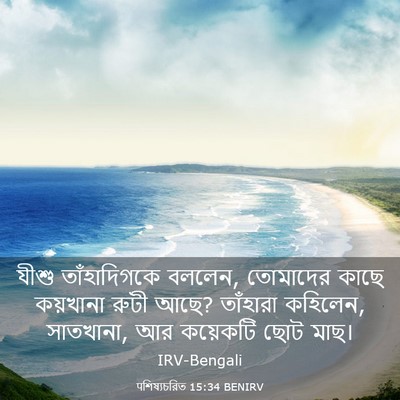 Picture 03 - पশিষ্যচরিত 15:34 BENIRV - যীশু তাঁহাদিগকে - Bible Verse Picture
