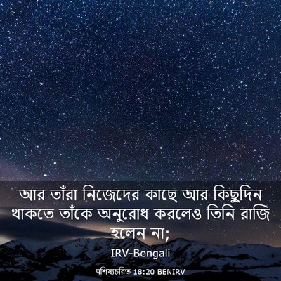 Picture 03 - पশিষ্যচরিত 18:20 BENIRV - আর তাঁরা নিজেদের - Bible Verse Picture
