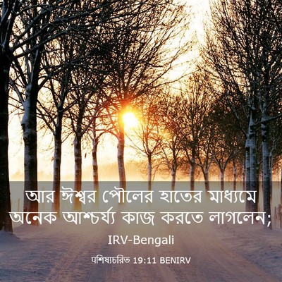 Picture 03 - पশিষ্যচরিত 19:11 BENIRV - আর ঈশ্বর পৌলের - Bible Verse Picture