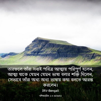 Picture 03 - पশিষ্যচরিত 2:4 BENIRV - তারফলে তাঁরা সবাই - Bible Verse Picture