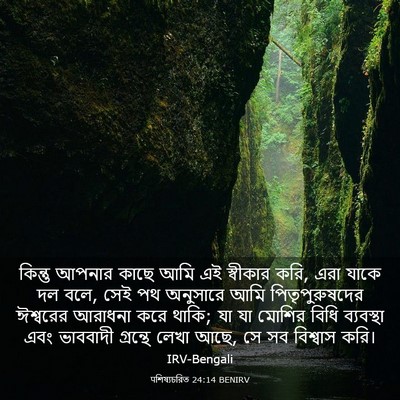 Picture 03 - पশিষ্যচরিত 24:14 BENIRV - কিন্তু আপনার কাছে - Bible Verse Picture