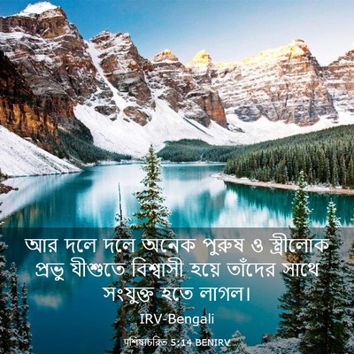 Picture 03 - पশিষ্যচরিত 5:14 BENIRV - আর দলে দলে অনেক - Bible Verse Picture