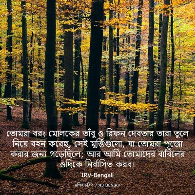 Picture 03 - पশিষ্যচরিত 7:43 BENIRV - তোমরা বরং মোলকের - Bible Verse Picture