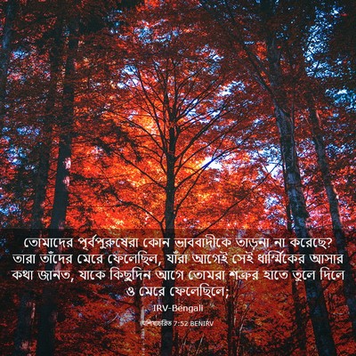 Picture 03 - पশিষ্যচরিত 7:52 BENIRV - তোমাদের - Bible Verse Picture