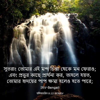 Picture 03 - पশিষ্যচরিত 8:22 BENIRV - সুতরাং তোমার এই - Bible Verse Picture