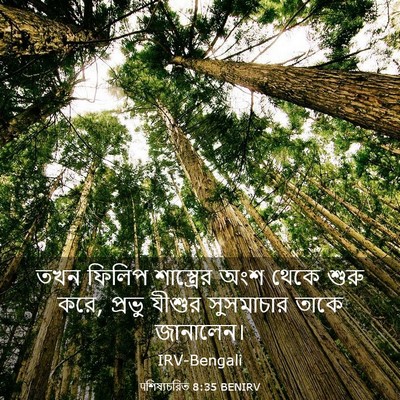 Picture 03 - पশিষ্যচরিত 8:35 BENIRV - তখন ফিলিপ - Bible Verse Picture