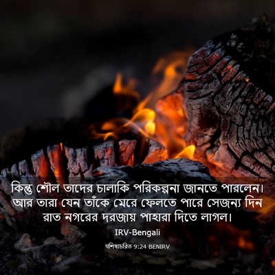 Picture 03 - पশিষ্যচরিত 9:24 BENIRV - কিন্তু শৌল তাদের - Bible Verse Picture