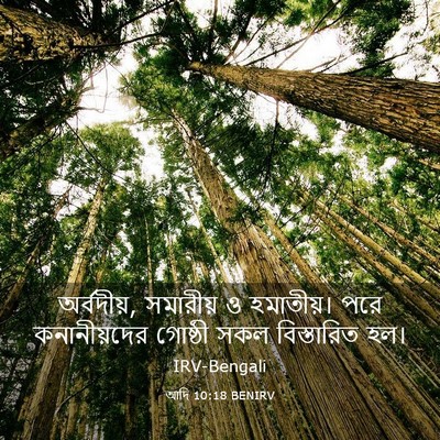 Picture 03 - আদি 10:18 BENIRV - অর্বদীয়, সমারীয় - Bible Verse Picture