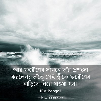 Picture 03 - আদি 12:15 BENIRV - আর ফরৌণের সামনে - Bible Verse Picture
