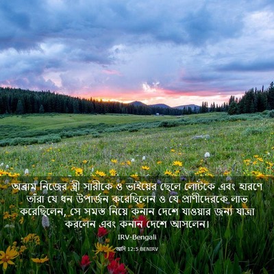 Picture 03 - আদি 12:5 BENIRV - অব্রাম নিজের - Bible Verse Picture