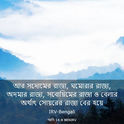 Picture 03 - আদি 14:8 BENIRV - আর সদোমের রাজা, - Bible Verse Picture